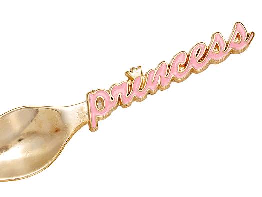 Μεταλλικό διακοσμητικό κουταλάκι princess