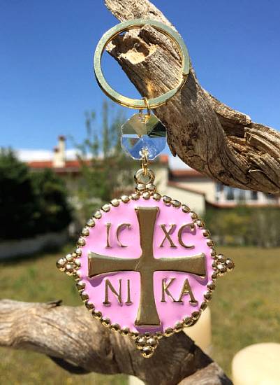 Κωνσταντινάτο ICXCNIKA κρύσταλλο Μπρελόκ Μπομπονιέρες Βάπτισης πολυτελείας 2025