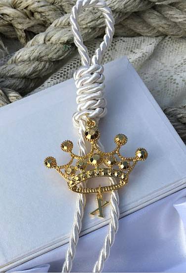 Κορώνα Πριγκίπισσα Princess μονόγραμμα Ιδιαίτερες Μπομπονιέρες βάπτισης 2025 Γούρι