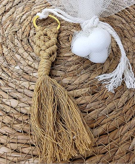 Boho Μακραμέ μπρελόκ Μπομπονιέρες γάμου πολυτελείας 2025