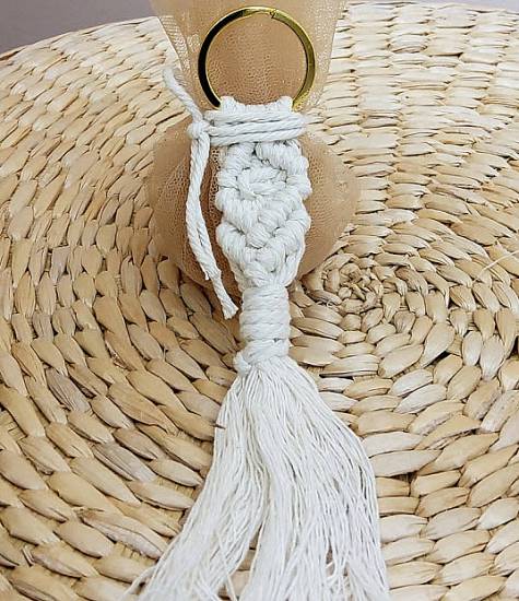 Boho Μακραμέ μπρελόκ Μπομπονιέρες γάμου πολυτελείας 2025