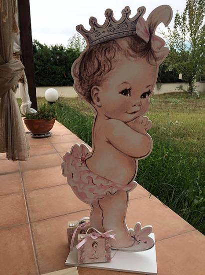 Διακοσμητικά βάπτισης Vintage ''Princess baby"