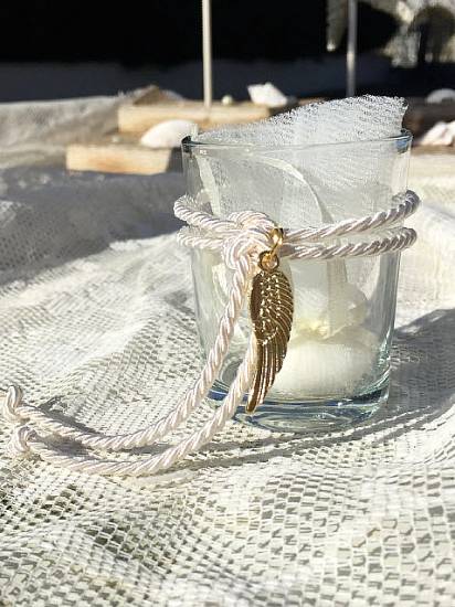 Μπομπονιέρες βάπτισης 2025 Πολυτελείας Luxury/Exclusive angel ποτήρι ρεσώ φτεράκια αγγέλου