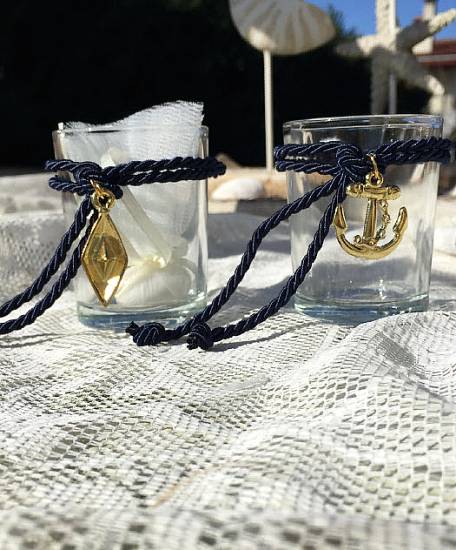 Μπομπονιέρες βάπτισης 2025 Πολυτελείας Luxury/Exclusive ποτήρι ρεσώ άγκυρα καραβάκι3d