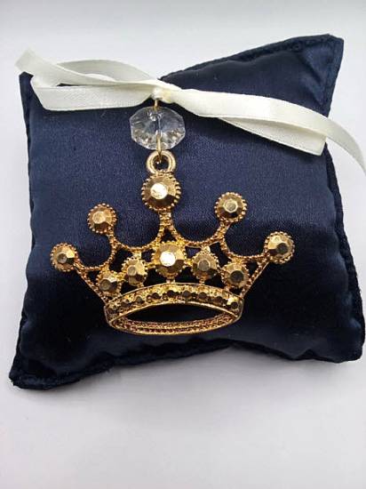 Κορώνα πρίγκιπας μαξιλαράκι Μπομπονιέρες βάπτισης πολυτελείας 2024 crown prince