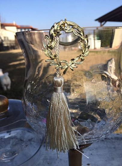 Μπρελόκ μπομπονιέρας γάμου ''Στεφανάκι ελιάς'' 2025