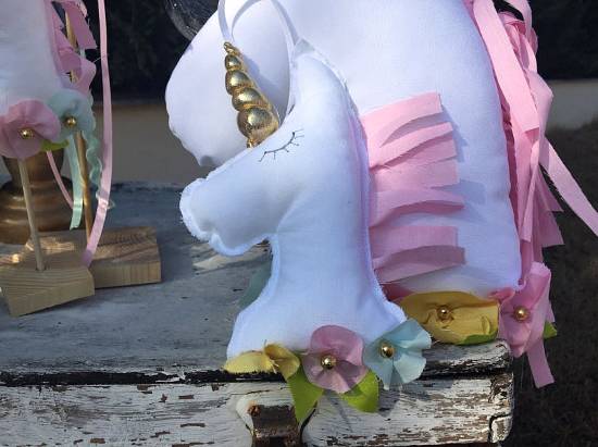 ''Μονόκερος / Unicorn'' Μπομπονιέρα Μαξιλαράκι